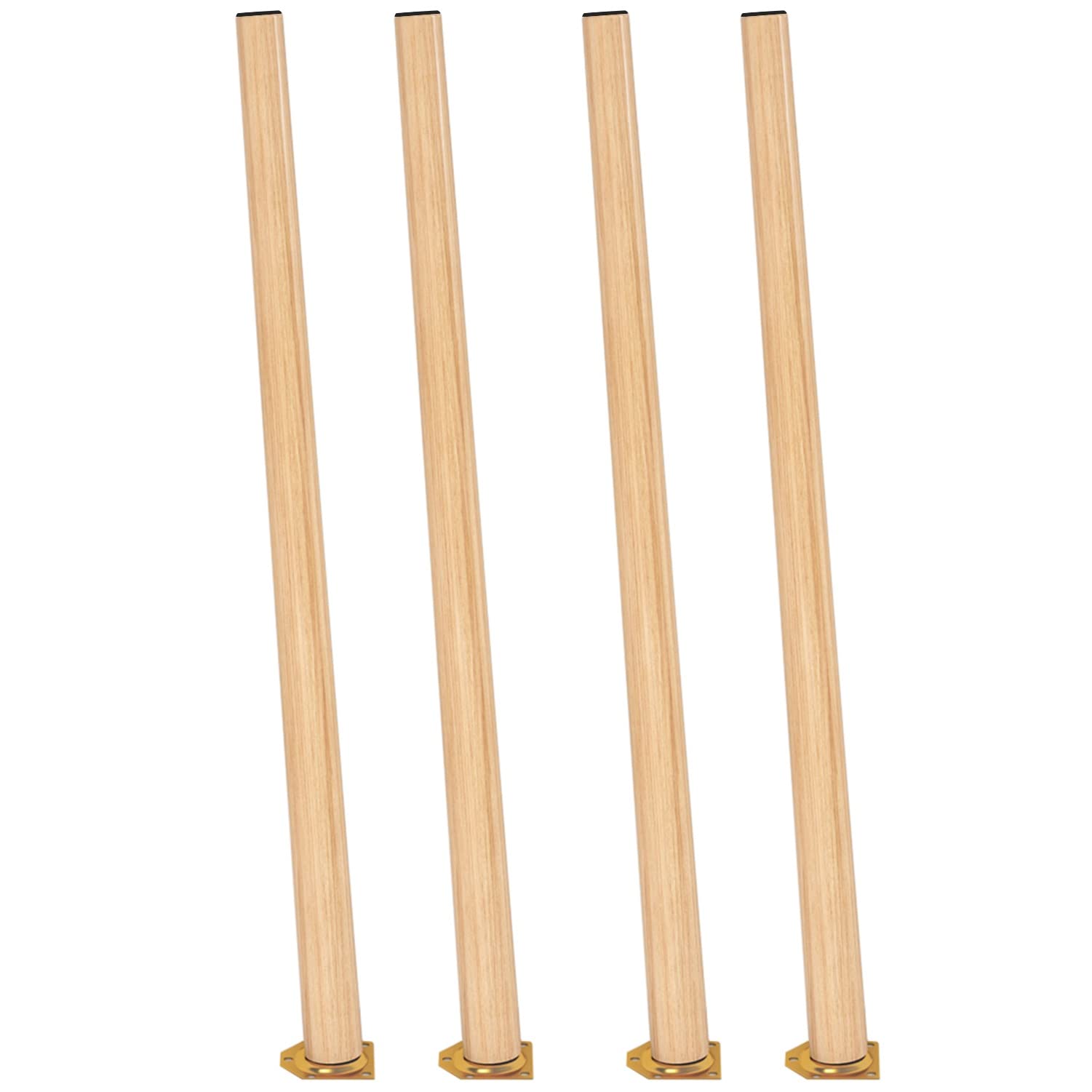 Amazon.co.jp: 4本の斜めのテーブル脚、木製の家具の足、無垢材の交換